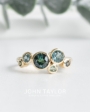 Parti Sapphire Multistone Gold Ring