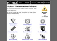 All-Tech Computer Sales, Service and Repairs's website