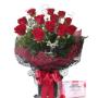 one dozen red roses chocolates auckland