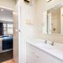 Vanity in bathroom