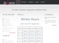 Dr Safari Appearance Medicine's website