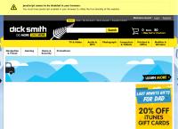Dick Smith Electronics Cumberland Street's website