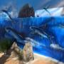 flying fish mural