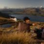 Alpine heli-picnic