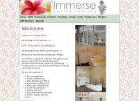 Immerse Nail and Beauty Therapy's website