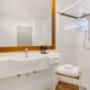 Vanity in bathroom