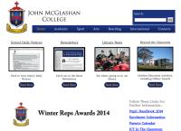 John Mcglashan College - a New Zealand Boys School's website