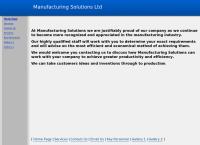 Manufacturing Solutions Ltd's website