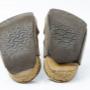 Worn Cork and Worn Soles on Brown Birkenstock Sandals at Shane Barr Shoe Repairs Tauranga