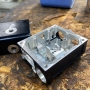 Aluminium laser housings with black anodizing