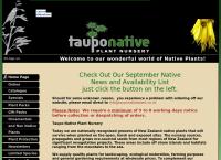 Taupo Native Plant Nursery Ltd's website