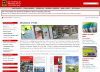 Waikato Print - The University Of Waikato's website