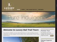 Luxury Rail Trail Tours's website