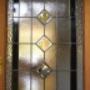 Traditional leadlight door glass