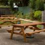 We have a relaxing outdoor area, ideal for kids.