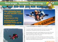 Tauranga Tandem Skydiving's website