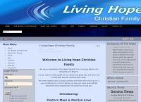 Living Hope Christian Family's website
