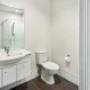 Vanity in bathroom