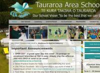 Tauraroa Area School's website