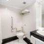 Vanity in bathroom