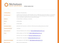 Nicholson Print Solutions