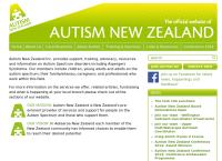Autism NZ Inc Auckland Branch's website