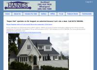 Haines House Haulage Ltd's website