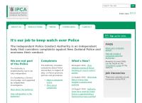Independent Police Conduct Authority of New Zealand's website