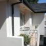 Furnished outdoor space where guests can relax