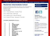 Masterton Intermediate School's website
