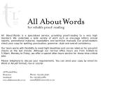 All About Words