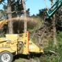 4 Ton Digger Feeding 12" Chipper
