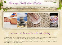 Harmony Health & Healing's website