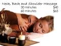 Neck, Back and Shoulder Massage 30 minutes