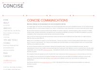 Concise Communictions's website