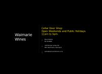 Waimarie Wines