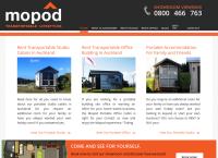 Mopod Portable Buildings NZ's website