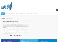 Back in Action Physiotherapy Carterton's website