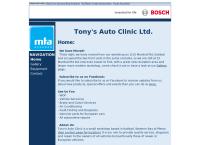 Tony’s Auto Clinic Ltd's website