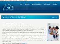 Kids' Ear Clinic's website