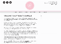 Loft Beauty Boutique's website
