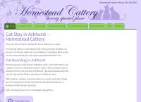 Homestead Cattery's website