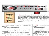 Auckland Manual Transmission Specialist Ltd's website
