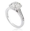 Diamond Solitaire Ring with Channel Set Shoulders