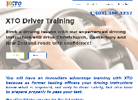 XTO Driver Training's website