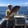 Skipper Mike with a 21lb snapper