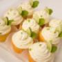 Lemon cupcakes with lemon cream butter frosting