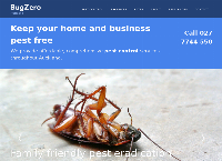 BugZero Pest Control's website