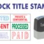 stock title stamps