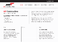 WF Construction's website